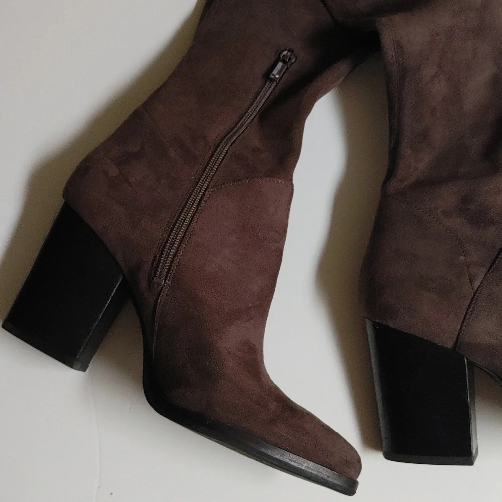 Marc Fisher Taupe Thigh High Boots Size 7M